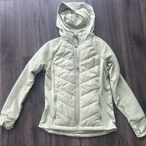 H&M Women's Light Green Hooded Jacket